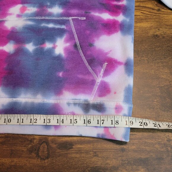 Abercrombie & Fitch Hoodie L Tie Dye Soft Fleece Stretch Pocket Front - Picture 8 of 10
